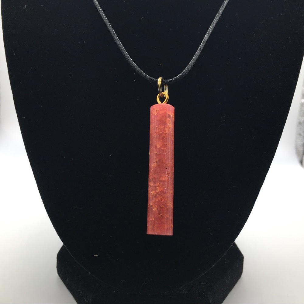 Handmade Pink-gold Necklace